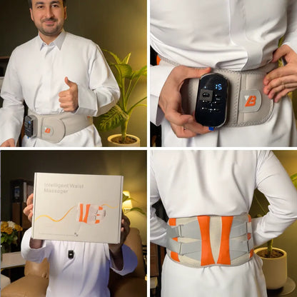 ReliefBelt™ – حزام ذكي للحرارة والمساج ودعم أسفل الظهر
